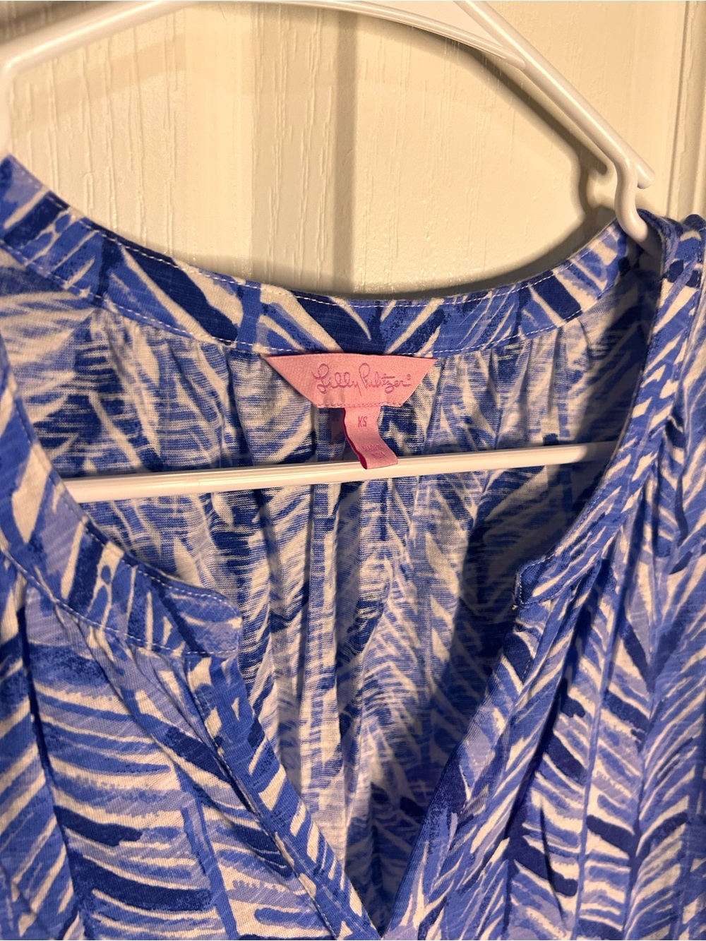 Lilly Pulitzer Kipper Top Tank Blouse Lapis Blue Costa Verde Women’s XS‎ Beach - Picture 3 of 7